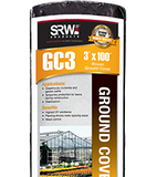 Woven Ground Cover UV resistant over-the-ground weed fabric for gardens and greenhouses.