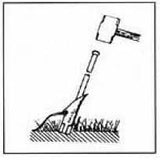 Driving Duckbill Earth Anchors with Duckbill Drive Rods.