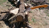 Silky Big Boy 2000 curved folding portable saw.  Like carrying a portable chainsaw!