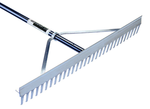 Seymour/Midwest 36" Landscape Rake professional quality for leveling and grading yard and garden soils.
